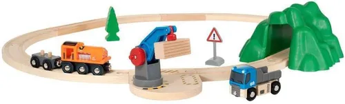 Miniatura 5 de Set de inicio BRIO Lift&Load de juguete de tren de madera duradero Seguro para niños Fomenta la creatividad Compatible con todos