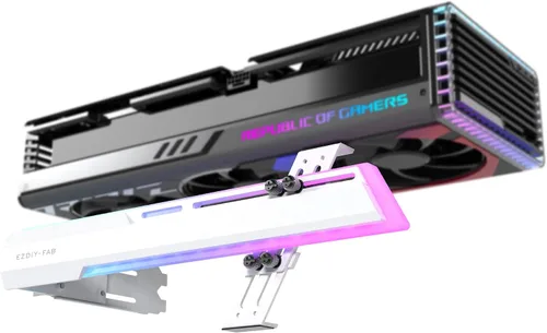Miniatura 9 de EZDIY-FAB Soporte Abrazadera para GPU ARGB de 5V, Refuerzo de Soporte para Tarjeta Gráfica GPU, Soporte para Tarjeta de Video, Estructura