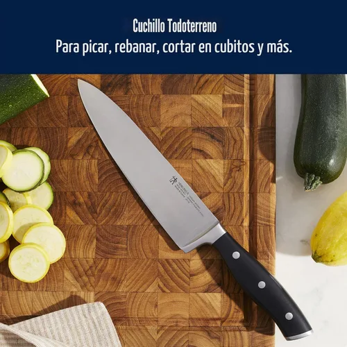 Miniatura 5 de Henckels - Cuchillo de chef forjado Accent de 8 pulgadas, color negro