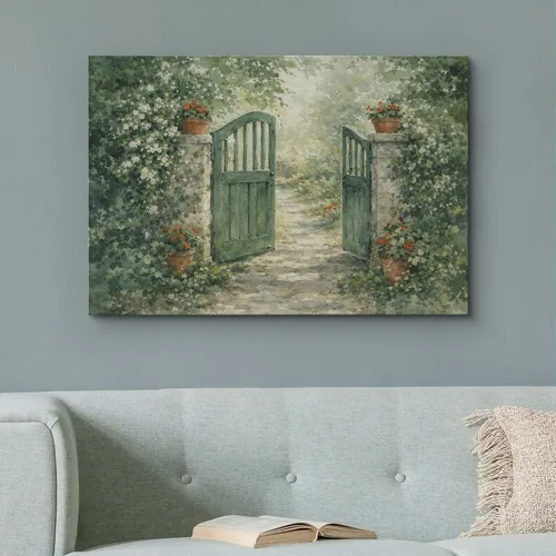 Miniatura 92 de wall26 Prado con álamos por Claude Monet - Arte moderno impresionista, arte en lienzo para el hogar, 12 x 18 pulgadas