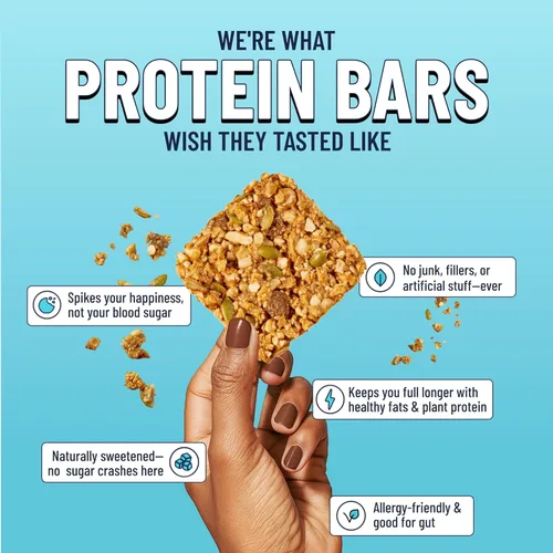 Miniatura 4 de The YES Bar Barra de manzana y canela crujiente – Proteína a base de plantas, barra de aperitivo decadente – Vegana, paleo, sin gluten, sin lácteos