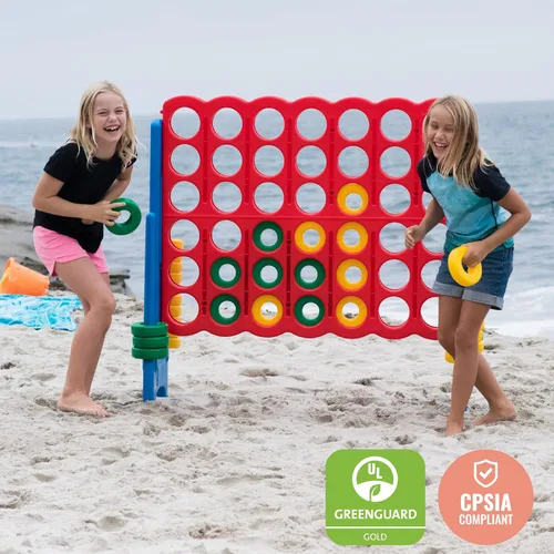 Miniatura 8 de ECR4Kids Jumbo 4-To-Score, Juego Gigante, Surtido