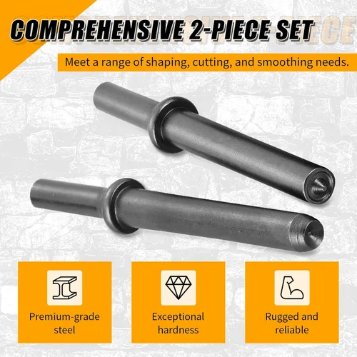 Miniatura 3 de Kit de herramientas de martillo de remache de aire, gran resistencia para alisar neumático, martillo de remache de aire de acero de alto carbono
