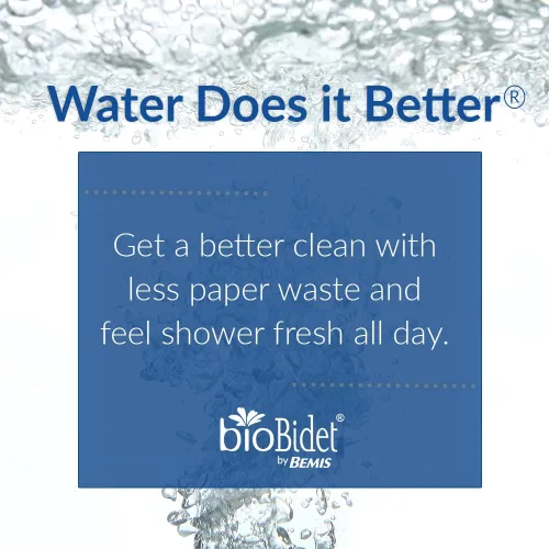 Miniatura 8 de Bio Bidet Cassel - Paquete de bidé con asiento de inodoro de cierre lento que nunca se afloja con ajuste perfecto, rociador de agua fresca, bidé