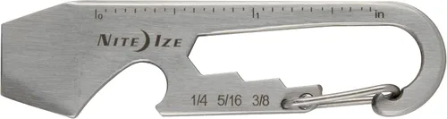 Miniatura 2 de Clip de mosquetón con llave, plateado, 1-11/16 pulgadas
