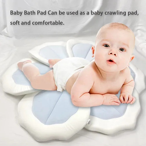 Miniatura 5 de Almohadilla de Baño para Bebé para Bañera Infantil Fregadero Tapete de Flores Bañera Little Lotus - Pétalo Suave Soportes Tumbona Inserto de Baño