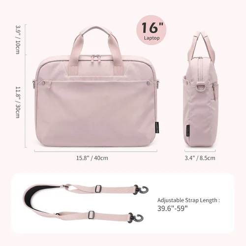 Miniatura 6 de Bolsa de mano para laptop para mujer, bolsa de mano informal para profesores de negocios, bolsa cruzada A-Rosa