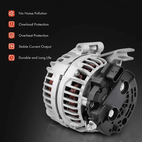 Miniatura 5 de A-Premium Alternador compatible con Chevrolet Impala 2000-2005, Venture 99-01 y Pontiac Montana 99-01, Trans Sport y Oldsmobile Silhouette, 3.4L