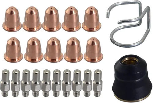 Miniatura 8 de RIVERWELD PR0110 Electrodo de plasma PD0116-08 Punta 0.8 y PC0116 Fit S45 Plasma Cutter Torch