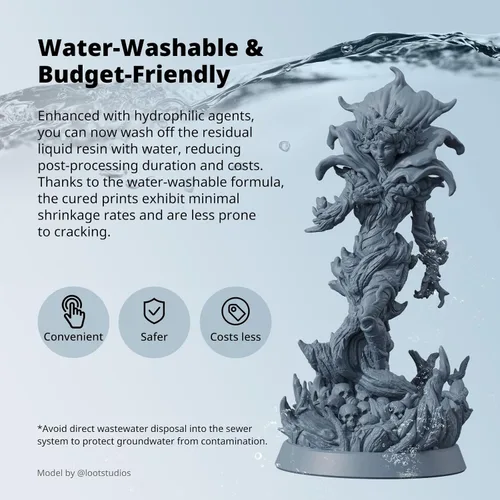 Miniatura 2 de ANYCUBIC Resina de impresora 3.0 lavable al agua, resina de impresora 3D, alta dureza y alta precisión, fácil de posprocesar, bajo olor, amplia
