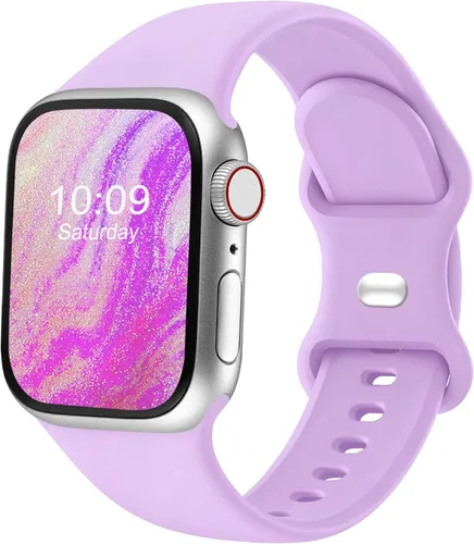 Miniatura 10 de Correas deportivas compatibles con Apple Watch de 38mm 40mm 41mm 42mm 44mm 45mm 46mm 49mm, p/mujer y hombre, correa de silicona para iWatch Series