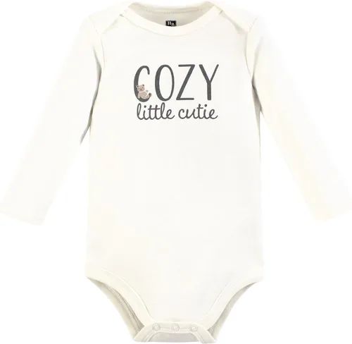 Miniatura 155 de Hudson Baby Body unisex de algodón de manga larga para bebé, leopardo rosa rojo