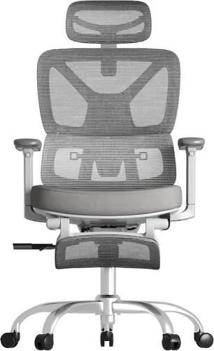 Miniatura 11 de FLEXISPOT ErgoX - Silla de oficina ergonómica de alta calidad con reposapiés, reposabrazos 3D ajustables, soporte lumbar dinámico, función Cloudtech
