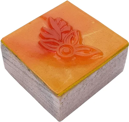 Miniatura 22 de Royal Kraft Sello de goma de madera espiral - Impresión de bloques de bricolaje en papel, tela, henna Rtag020