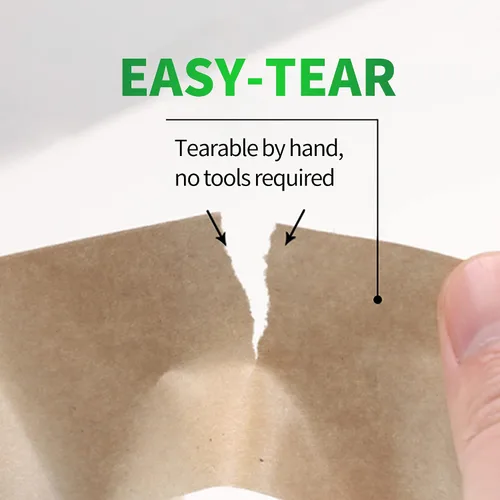 Miniatura 5 de TAPEBEAR Cinta de papel kraft ecológica, cinta de papel kraft biodegradable, cinta de embalaje writable reciclable, superficie sin revestimiento