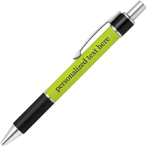 Miniatura 16 de Bolígrafo personalizado – Nombre o mensaje personalizado – Colores o impresiones – Regalo de papelería, suministros para la escuela de negocios