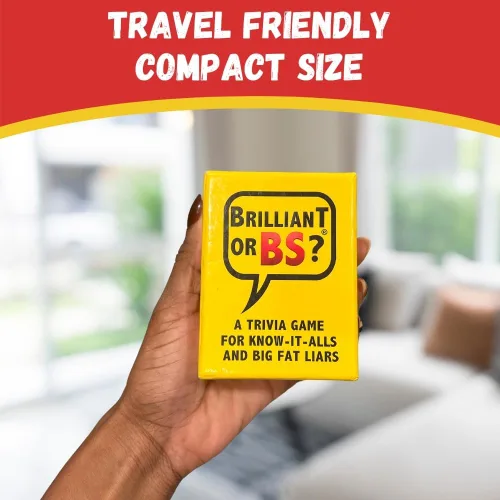 Miniatura 3 de Brilliant or BS? Un juego de trivia para conocerlo todos y grandes mentirosos gordos Divertido juego de trivia para amigos y familiares 4-6