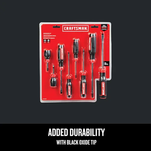 Miniatura 4 de CRAFTSMAN Juego de destornilladores, bimateriales, juego de 8 piezas (CMHT65075N), (paquete de 4)