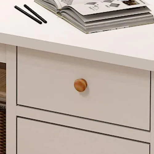 Miniatura 4 de Escritorio de escritura para niños, escritorio de oficina de madera contemporáneo, mesa de estudio resistente para oficina en casa, mesa de trabajo