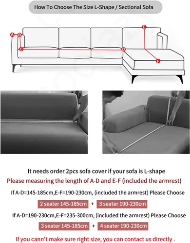 Miniatura 6 de ZPEE Fundas de sofá cortas elásticas de felpa, funda de sofá antideslizante para sofá cama, protector de sofá suave para perros, fundas de sofá