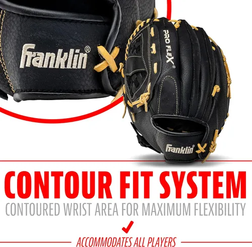 Miniatura 3 de Franklin Sports Baseball Glove - Proflex Adult Baseball + Softball Glove - Outfield + Infield - Right and Left Hand