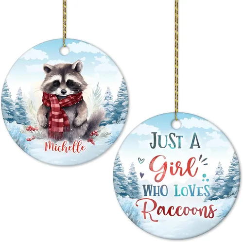 Miniatura 10 de Hyturtle Adorno de Navidad personalizado, con nombre personalizado, círculo de cerámica, para amantes de las abejas, decoración de árbol, regalo