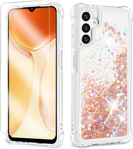 Miniatura 28 de Funda con purpurina para Samsung Z Flip 3, a prueba de golpes, funda de TPU transparente con purpurina líquida para Samsung Z Flip 3 para mujer
