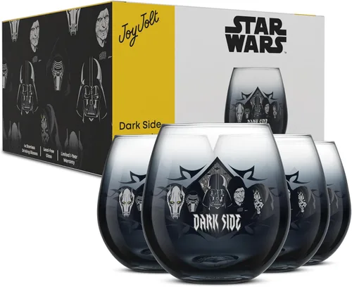 Miniatura 23 de JoyJolt Disney Mickey Mouse Squad Collection Vasos Tumblers. Juego de 4 Copas de Vino sin Tallo de 15 onzas, Vasos sin Tallo para Beber. Artículos