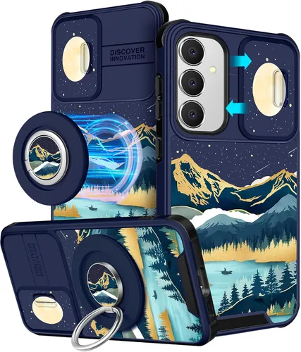 Miniatura 58 de Funermei Funda para teléfono Samsung Galaxy A15 5G - [2 en 1] Funda para teléfono de mujeres lindas chicas, diseño femenino de mariposa negra