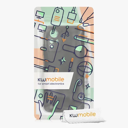 Miniatura 7 de kwmobile Funda compatible con Xiaomi Redmi Note 12S - Funda protectora delgada de TPU para teléfono - Acabado mate suave - Negro mate