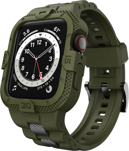 Correas compatibles con Apple Watch Band 46mm 45mm 44mm 42mm, correa deportiva para hombres con funda protectora para Watch Series 11 10 9 8 7/ SE