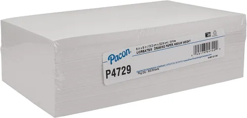 Miniatura 4 de Pacon Papel de dibujo de sulfito puro, blanco, 6 x 9 pulgadas, peso medio, sin ácidos, 500 hojas/paquete