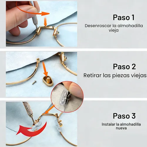 Miniatura 7 de PTSLKHN 5 pares de almohadillas para la nariz para lentes, mejoradas de silicona suave de 0.59 x 0.315 pulgadas, almohadillas para la nariz