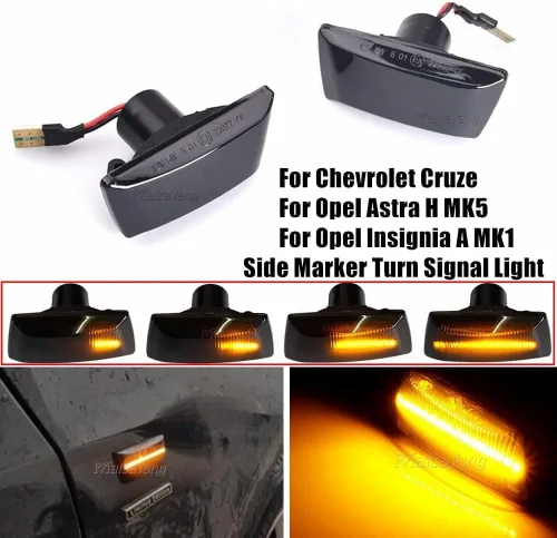Miniatura 2 de Luz intermitente lateral para Chevrolet Cruze, para Cadillac BLS CTS Cascada, para Buick, para Saturn Aura, para Opel Astra Zafira Corsa Insignia