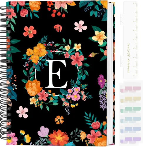 Miniatura 12 de Cuaderno en espiral de tapa dura de 5.7 x 8 pulgadas, 120 páginas para mujeres y hombres, cuadernos A5 con rayas universitarias, bonito diario
