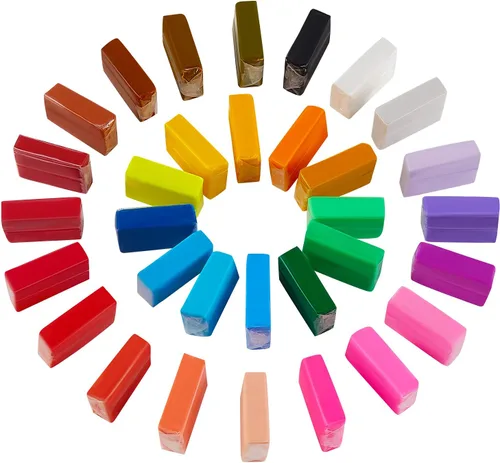 CiaraQ Kit de arcilla polimérica, mini juego de arcilla para modelar para niños/principiantes/artistas, 32 colores