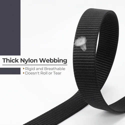 Miniatura 4 de Beltroad Cinturón de la bandera estadounidense para hombre, cinturones de trinquete de nailon negro, decoraciones patrióticas del 4 de julio