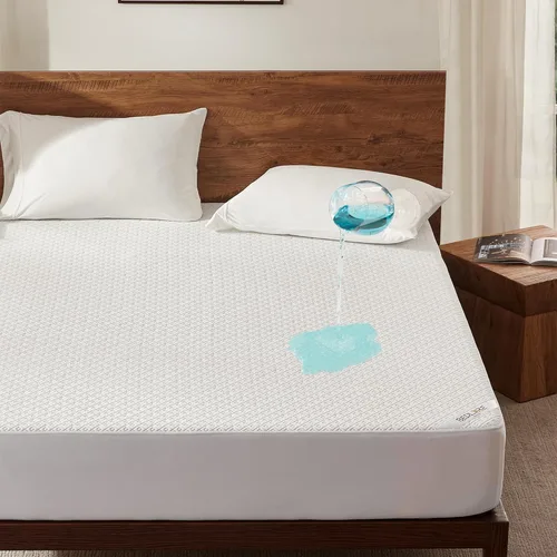 Miniatura 11 de BEDLORE Protector de colchón de tamaño individual, funda de colchón impermeable sin ruido con bolsillos elásticos para colchones de 6 a 15 pulgadas