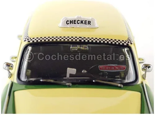 Miniatura 3 de 1981 Chicago Checker Cab Taxi A11 Verde 1:18 Diecast
