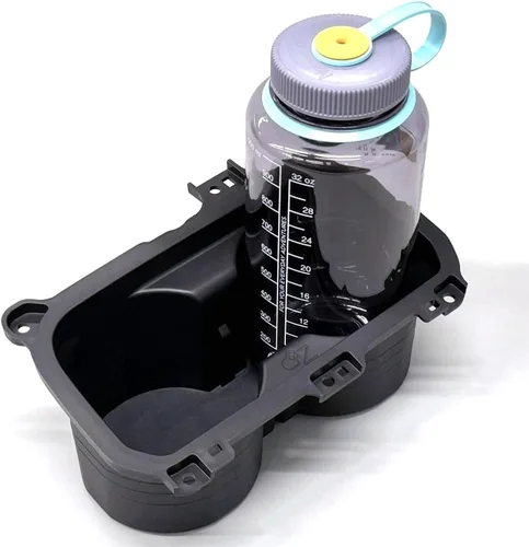 Miniatura 2 de Portavasos de gran tamaño para Toyota Tacoma de 3ª generación (2016-2023) Reemplazo de portavasos de plástico moldeado para Tacoma – Negro