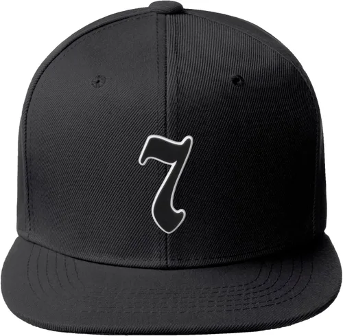 Miniatura 1447 de Daxton Gorra clásica con visera de billete plano con letras del alfabeto inglés antiguo de la A a la Z
