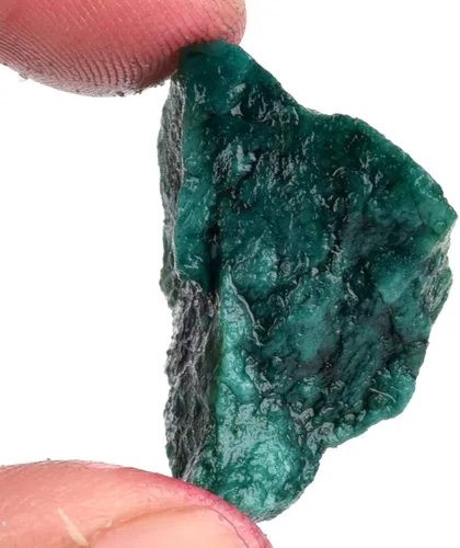Miniatura 2 de GEMHUB Esmeralda verde áspera natural de grado A, 50.50 quilates, cristal curativo en bruto para cabina, Gema, Zambian - esmeralda verde