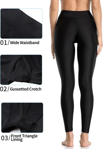 Miniatura 112 de ATTRACO Pantalones de natación de talle alto - Leggings de natación para mujer