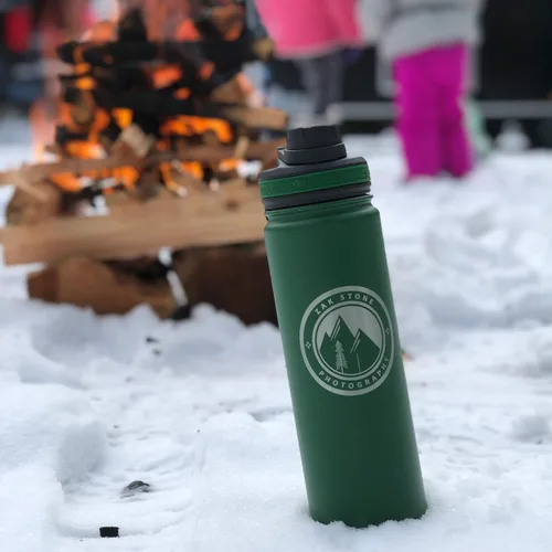 Miniatura 8 de Tempercraft Botella deportiva aislada al vacío de 22 onzas, opciones personalizadas grabadas con láser, acero inoxidable, doble pared, boca ancha