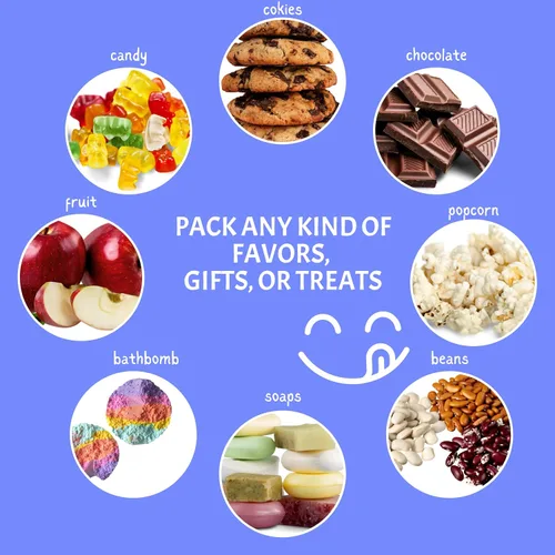 Miniatura 5 de Bolsas transparentes para dulces (paquete de 200) – Bolsas de regalo de plástico transparente de 5x7 pulgadas con lazos de torsión de 4 pulgadas, 3