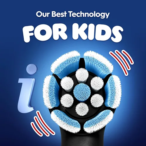 Miniatura 5 de Oral-B iO Kids Limitada Cepillo de dientes eléctrico recargable, Spiderman con 1 Cabezal de Cuidado Suave - Sensor Automático de Presión