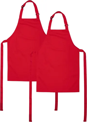 Miniatura 17 de Delantal para niños, pequeño, 100% algodón con una correa ajustable para adaptarse a todas las edades Negro