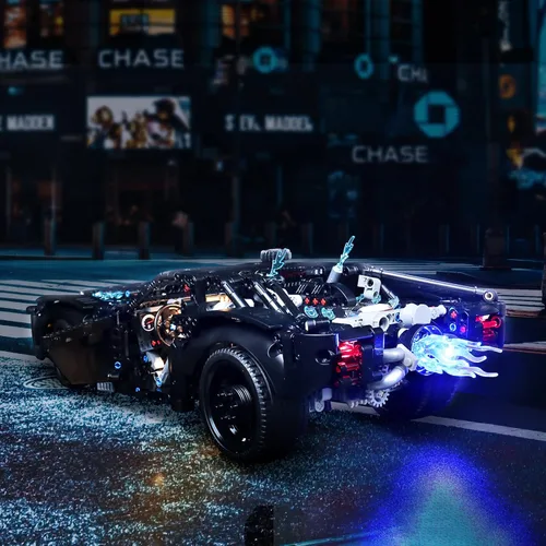 Miniatura 3 de VONADO Kit de luz LED compatible con Lego Technic The Batmobile 42127, iluminación de bricolaje para Lego Batmobile
