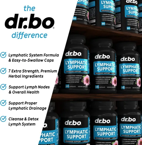 Miniatura 5 de Suplementos de drenaje linfático - Apoyo linfático Productos de limpieza total a base de hierbas con equinácea Suplemento de apoyo del sistema