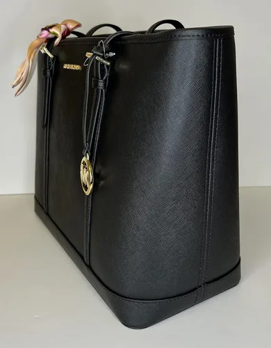 Miniatura 9 de Michael Kors MICHAEL Michael Kors Jet Set - Bolso de hombro grande TZ con gancho para bolso de muñeca con doble cremallera